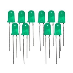 10x led vert 5mm