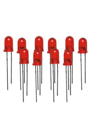 10x led rouge 5mm